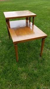 TH Robsjohn Gibbings Vintage MCM Tiered Side Table