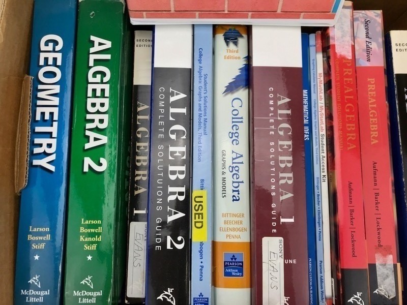 Box of Books #3 - Algebra Text Books