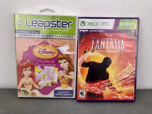 Disney Princess Worlds of Enchantment - Leapfrog Leapster  Xbox 360 Fantasia Music Evolved