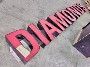 DIAMONDS Commercial Lighted Signage E-23556