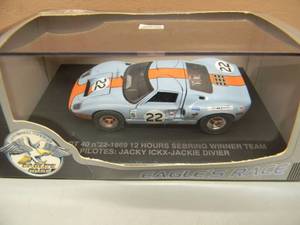 EAGLES RACE 143 SCALE FORD GT40 n22 1969 12 HOURS OF SEBRING WINNER TEAM   - NICE - IN BOX - SEE PICTURES