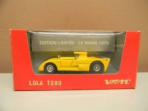 VEREM 143 SCALE LOLA T280 LE MANS 1973 - IN BOX - NICE - SEE PICTURES