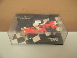 MINI CHAMPS 143 SCALE LOTUS 72 1970 E. FITTIPALDI 1ST GP WIN - IN BOX - NICE - SEE PICTURES