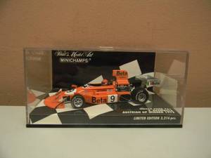 MINI CHAMPS 143 SCALE MARCK FORD 751 V. BRAMBILLA AUSTRIAN GP WINNER 1975 - IN BOX - NICE - SEE PICTURES
