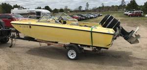 1971 Larson Shark Boat w Trailer