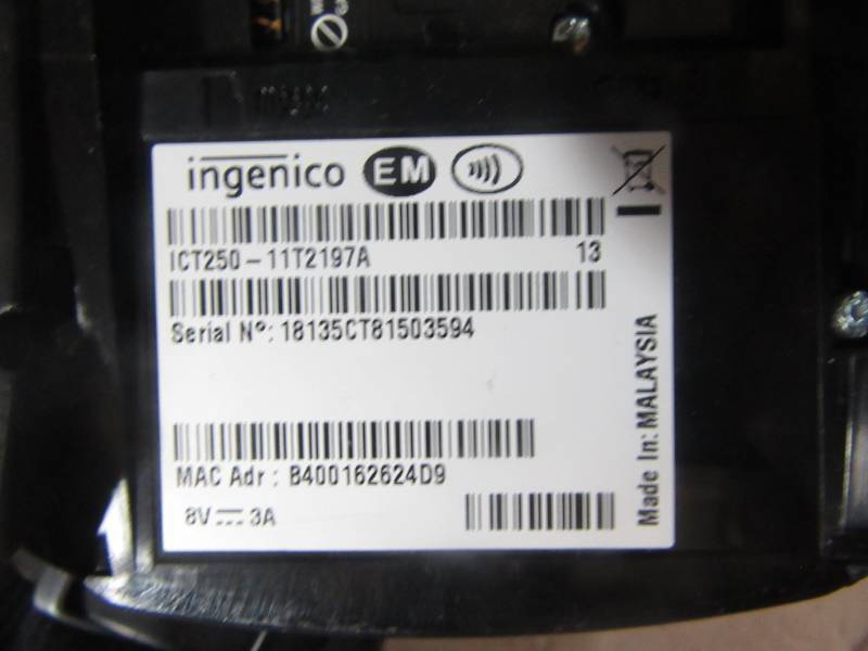 lot 53 image: Ingenico&nbspICT250-11T1879A
