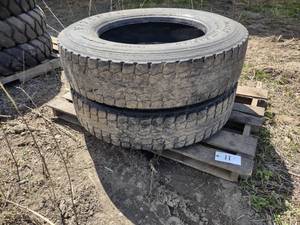 (2) Retread 28575R24.5 14 Ply Tire...