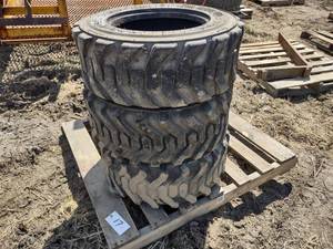 (3) 10-16.5 Unimog Skid Loader Tire...