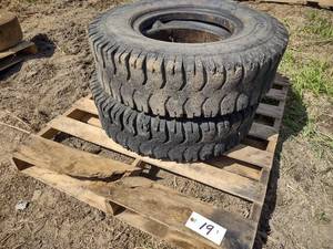 (2) 8.25-15 14 Ply Tires...