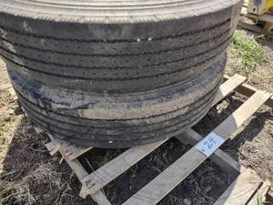 (2) 10.00R20 Tires on Dayton Wheels...