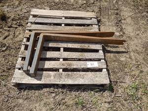 (2) Forklift Forks, 40...