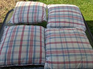 4- Plaid Pillows