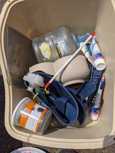 Cat Box and Supplies