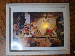 1994 Framed Disney Snow White and the Seven Dwarfs Commemorative Lithograph