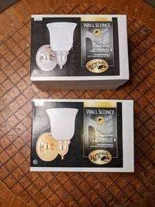 2 Wall Sconces by Hampton Bay