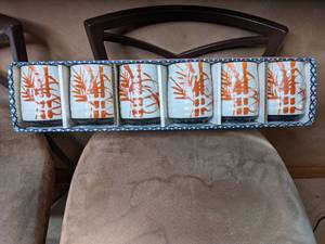 Set of 6 Japanese Mugs in Gift Box