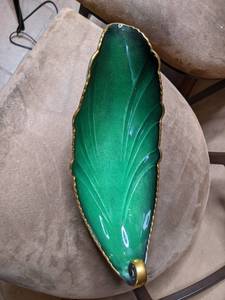 Vintage Green and Gold Carltonware Bert Royale Decorative Bowl England
