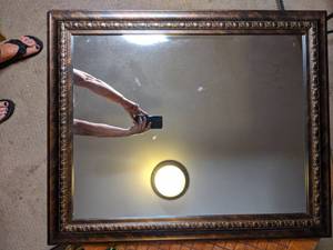 Large Wood Framed Mirror