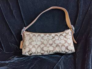 Coach Purse in Tans and Browns with Iconic Cs