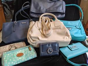 Lot of Wallets, Purses and Handbags
