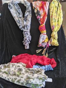 Lot of Scarves in Many Different Prints