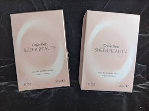 2 Bottles of Calvin Klein Sheer Beauty Eau de Toilette Spray