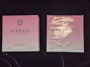 2 Versace Bright Crystal Eau de Toilette 0.3 fl. oz. NIB