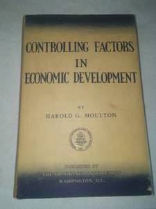 Book Controlling factors in Economic Development.  Rare First Edition