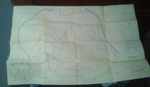 1966, Big Detroit Lakes MN. Game &amp Wildlife map. Suitable for framing