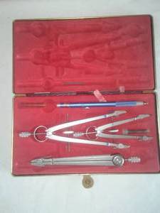 Vintage draftsman tools, Architect, engineer, drawing, scientist.