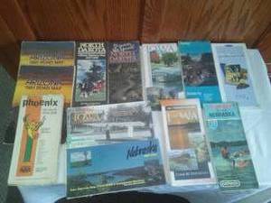 12 Maps NE, ND, Iowa, AZ.