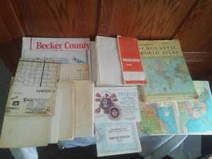 World, USA, Clay, Becker and Ottertail Plat Maps.