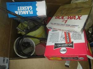 Tools Hardware wax rings - 4 boxes.