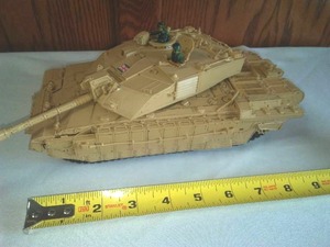 135 scale model tank assembled.