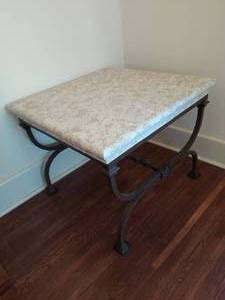 Faux  Stone Corner Table
