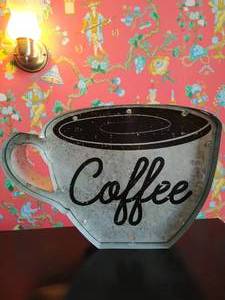 Light Up Coffee Sign