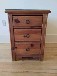 Hammary Three Drawer End Table
