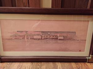 Monona Terrace Framed Drawing