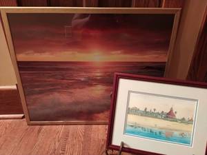 Framed Beach Artwork