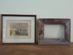 Framed Print with Rustic Frame