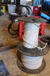 lot 823 image: Lot of (2) Partial Spools of Reinforced Rope