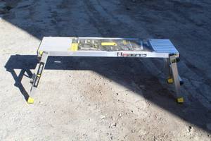 lot 745 image: Gorilla Ladders Aluminum Construction Platform 47Lx12H 300 lbs (with original labels)