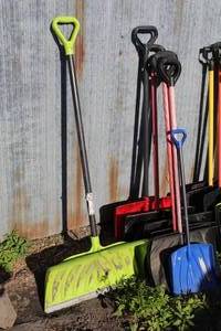 lot 773 image: Lot of (8) Plastic Snow Shovels