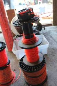 lot 798 image: Lot of (3) Spools of String Trimmer Line (partial spools)