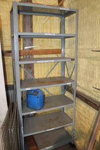 lot 835 image: Metal Shelving Unit 7-tier 36Wx18Dx87H
