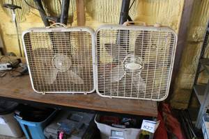 lot 896 image: Lot of (2) 20 Box Fans