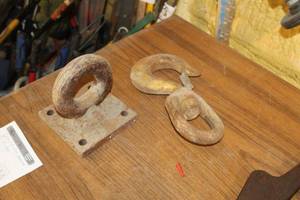 lot 920 image: Lot of (2) Hitch Accessories  - Pintle Hitch Receiver, Heavy Duty Hook