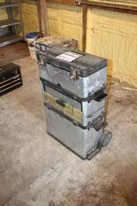 lot 974 image: Stanley Rolling Tool Box Organizer 20Lx10Wx34H