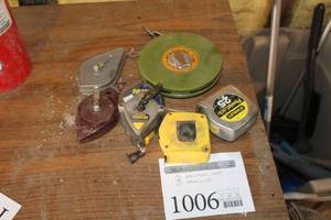 lot 1006 image: Lot of (6) Hand Tools  - Chalk Lines (x3), Measuring Tapes (x3)