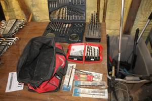 lot 1017 image: Drill Bit Sets  with Cases and Tool Bag